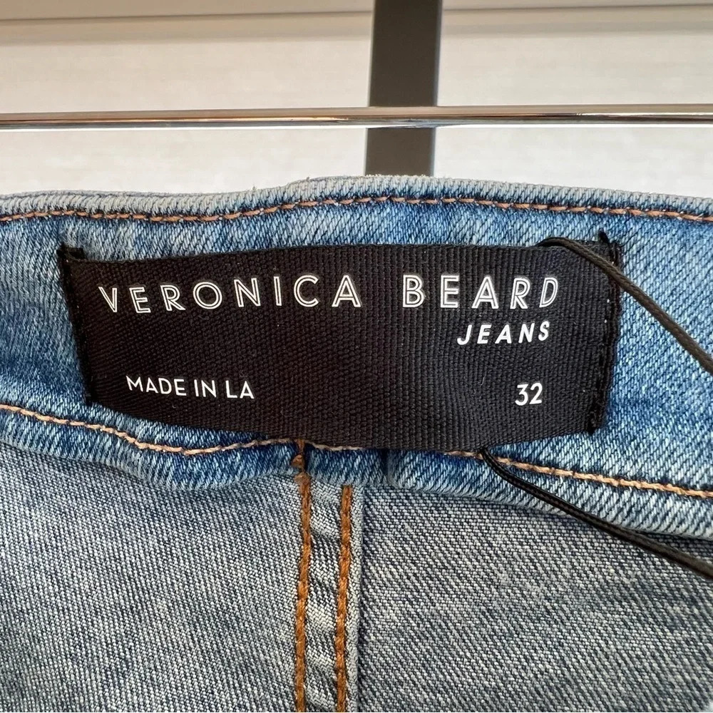 NWT Veronica Beard size 32 Blue Flare Jeans - Picture 5 of 9